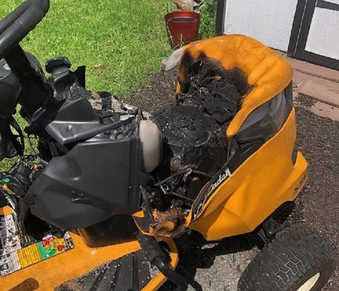 Photo of Riding Lawnmover that had caught on fire