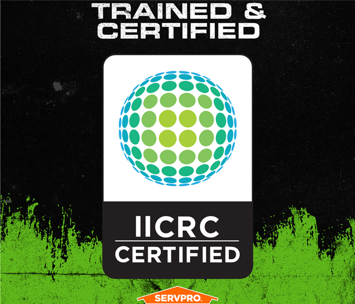 IICRC logo, commercial trained