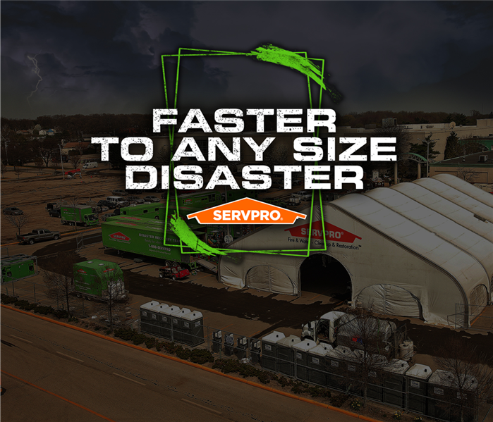 large loss servpro staging area